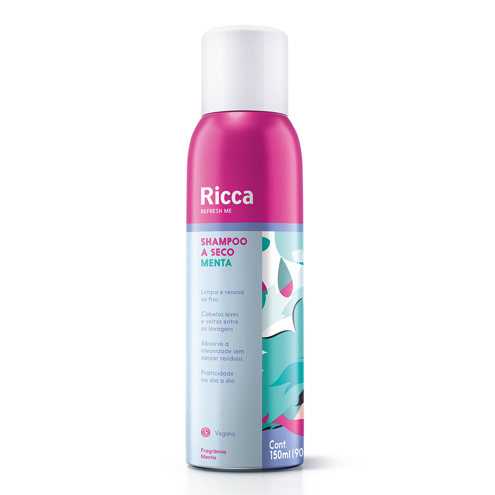 Shampoo A Seco Menta 150ml Ricca Ricca
