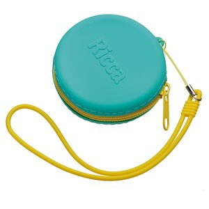 Necessaire De Silicone Mini Circular Verde Ricca