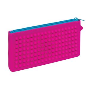 Necessaire De Silicone Bolhas Rosa Ricca