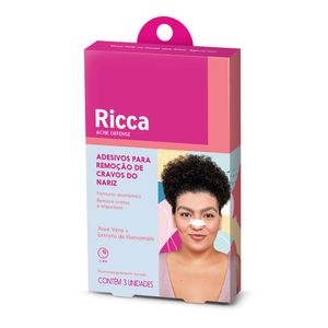 Adesivos para Remoção de Cravos do Nariz Acne Defense Ricca