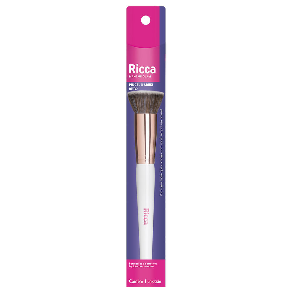 Pincel Rose Gold Kabuki Ricca - Ricca