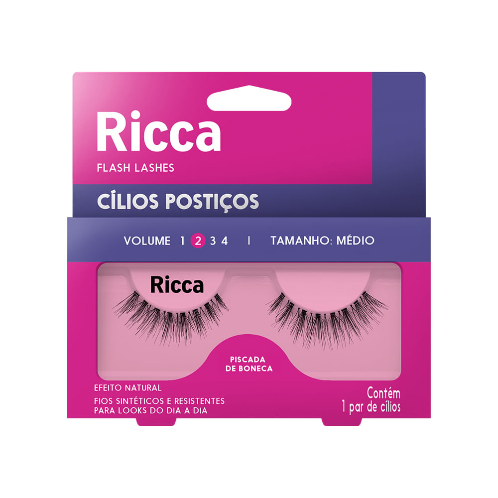 Cílios Ricca Volume 02 Médio - 304