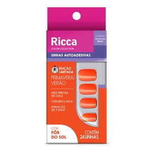 Unhas Autoadesiva Edição Limitada Pôr Do Sol Ricca