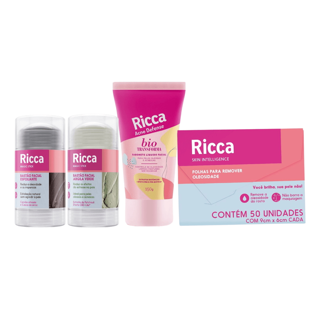 Kit Oleosidade Nunca Mais Ricca - Ricca
