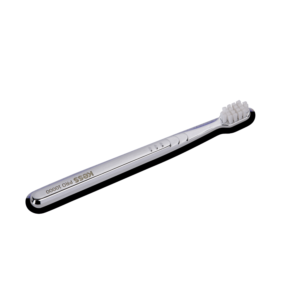 【美品】CHANNEL S Ci Pro 6.0 Escova Dental Kess Pro 10K Metallic Silver Extra Macia - Ricca