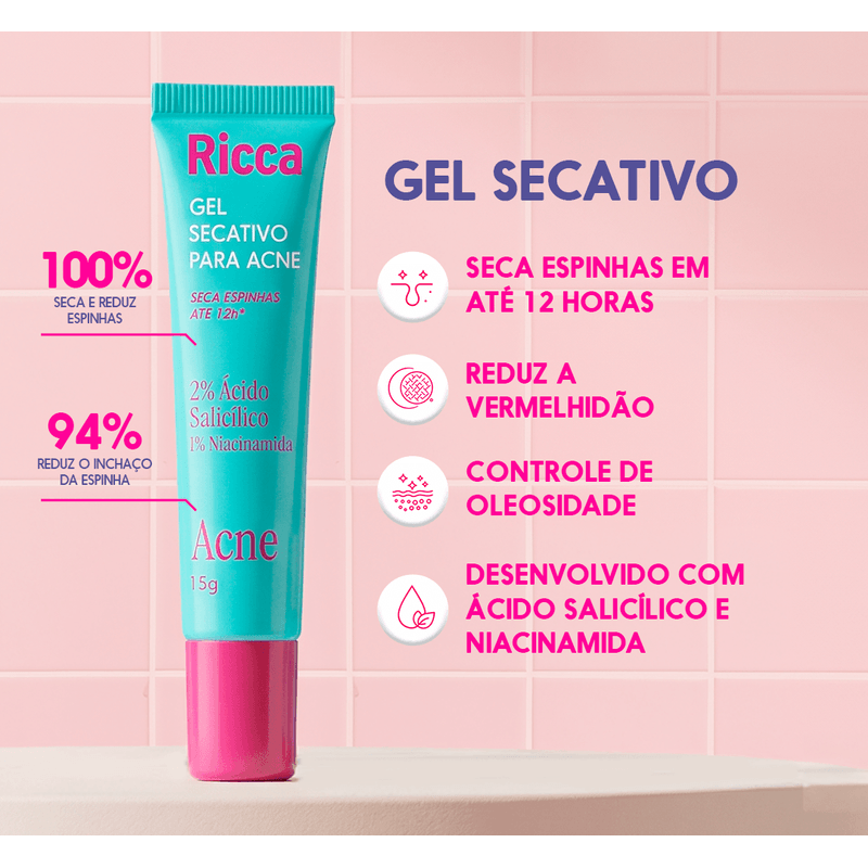 Kit Ricca Skincare Pele Oleosa Acne E Poros-1783704615121