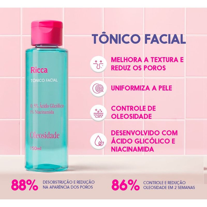 Kit Ricca Skincare Pele Oleosa Acne-1783703262470